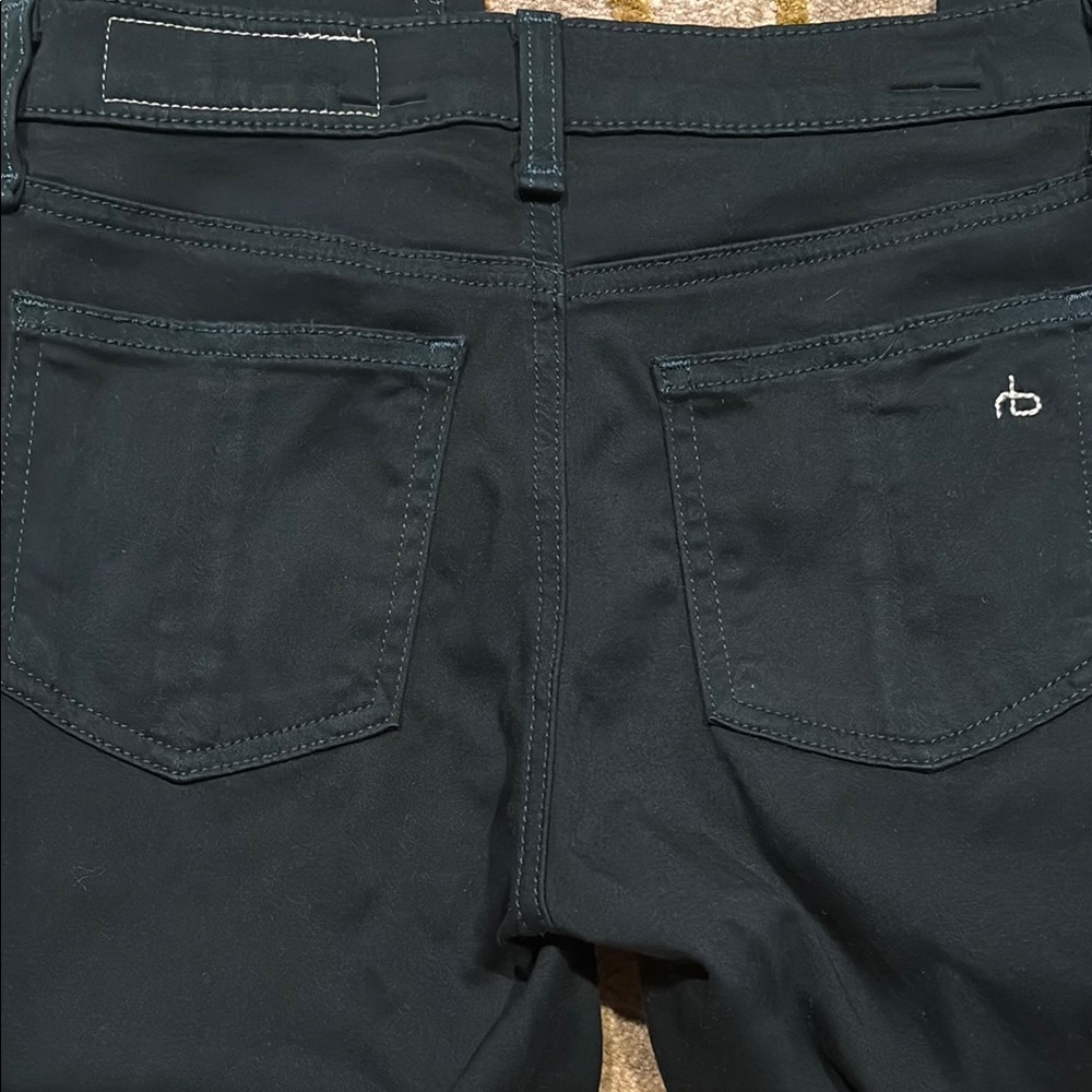 Dark Green Skinny Legging Jeans - Picture 6 of 6